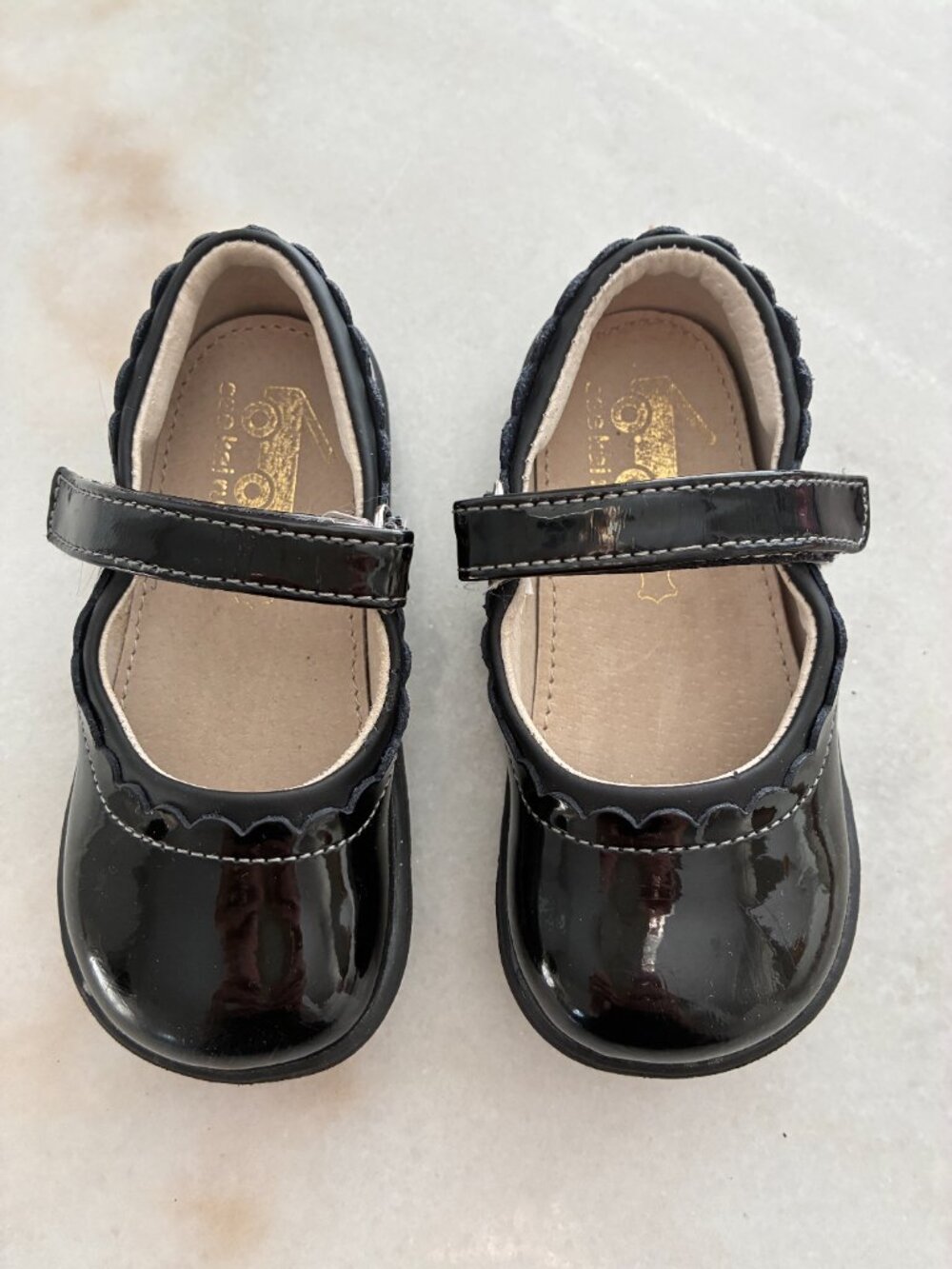 See Kai Run Jane II Black Patent Leather Mary Jane Shoes Size 8